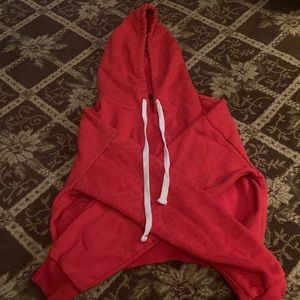 red crop sweatshirt!